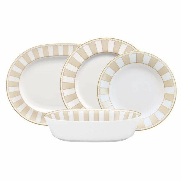 Noritake 10Pcs Dinner Set For 4 Persons- Carnivale Champagne