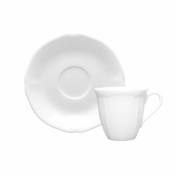 Noritake Ad (Espresso) Cup & Saucer - Coty White