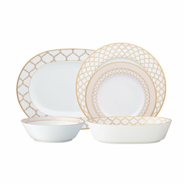 Noritake 37Pcs Dinner & Tea Set For 6 Person - Eternal Palace Gold - Image 11