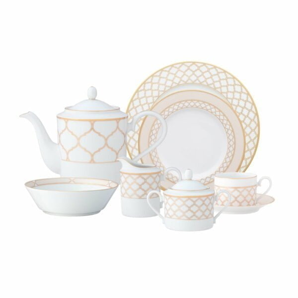 Noritake 37Pcs Dinner & Tea Set For 6 Person - Eternal Palace Gold - Image 3