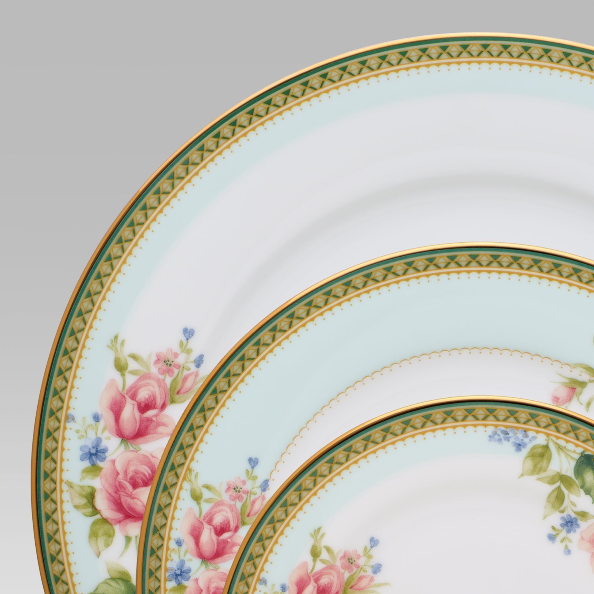 Noritake 47Pcs Dinner & Tea Set For 8 Person-Rosa Basket - Image 5