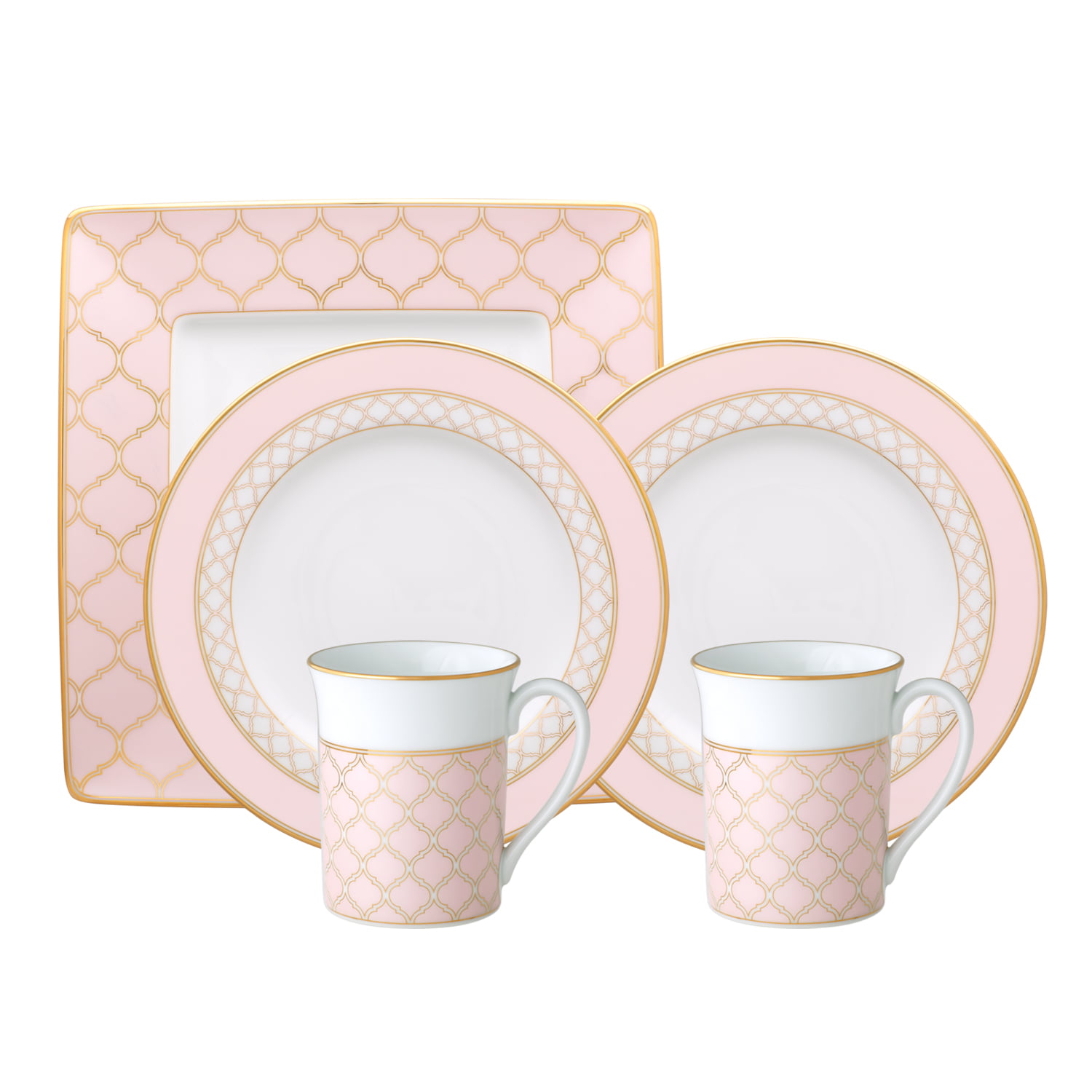 Noritake 5Pcs Couple Breakfast Set-Coral