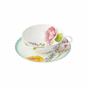 Noritake Tea Cup With Saucer (Wide) - Coco Fleur