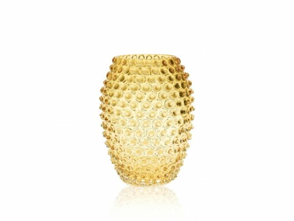KLIMCHI Hobnail Egg Vase 23Cm (Underlay Amber )