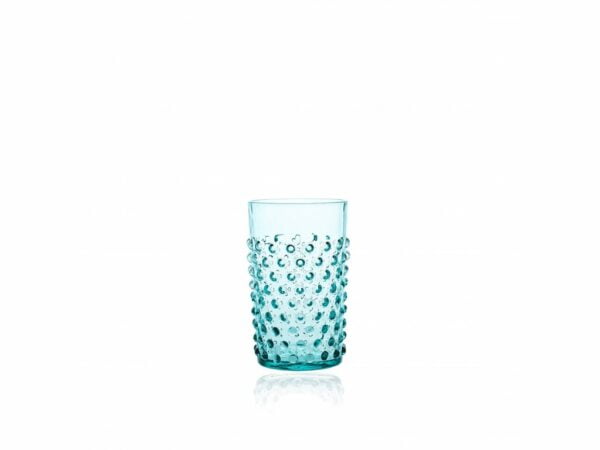 Klimchi Hobnail 6Pcs Tumbler Set 200Ml (Underlay Aquamarine )