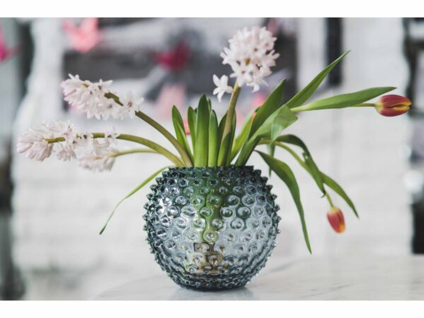 Klimchi Hobnail Vase 18Cm (Underlay Blue Smoke ) - Image 2