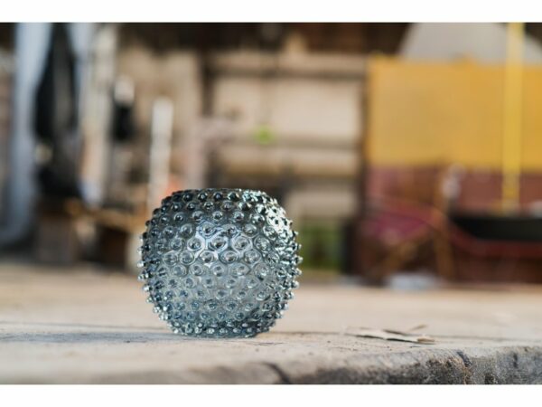 Klimchi Hobnail Vase 18Cm (Underlay Blue Smoke ) - Image 3