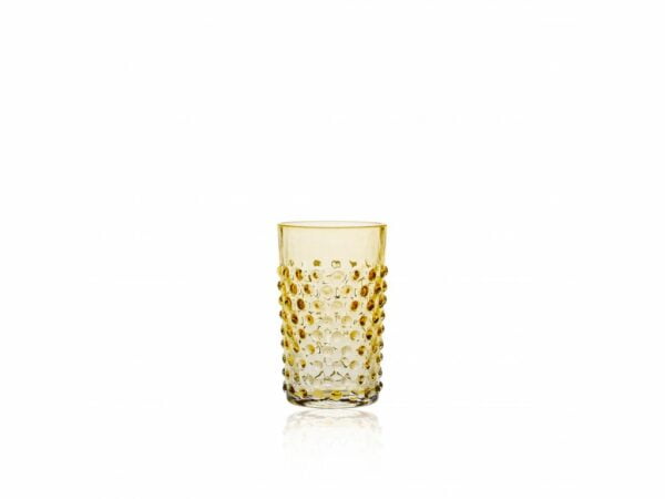 Klimchi Hobnail 6Pcs Tumbler Set 200Ml (Underlay Amber)