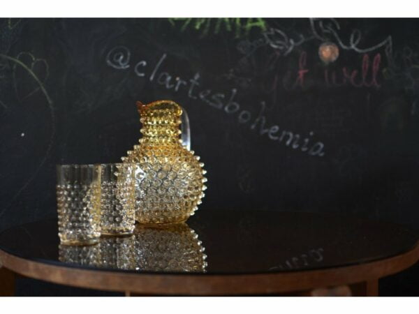 Klimchi Hobnail 6Pcs Tumbler Set 200Ml (Underlay Amber) - Image 4