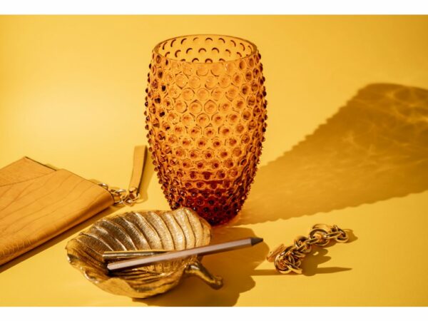 KLIMCHI Hobnail Egg Vase 23Cm (Amber) - Image 4