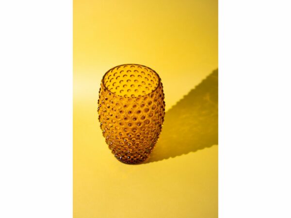 KLIMCHI Hobnail Egg Vase 23Cm (Amber) - Image 2