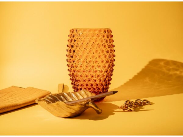 KLIMCHI Hobnail Egg Vase 23Cm (Amber) - Image 3
