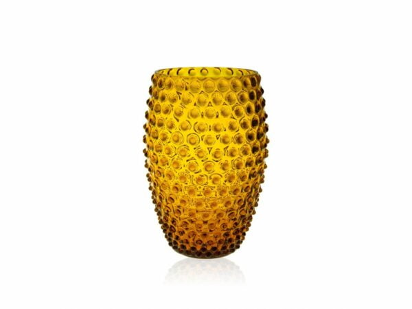 KLIMCHI Hobnail Egg Vase 23Cm (Amber)