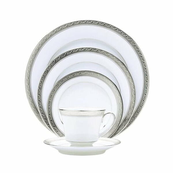 Noritake 96Pcs Dinner &Amp; Tea Set For 12 Persons - Crestwood Platinum