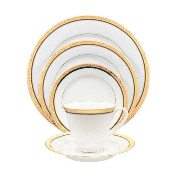 Noritake 96Pcs Dinner &Amp; Tea Set For 12 Persons - Regent Gold