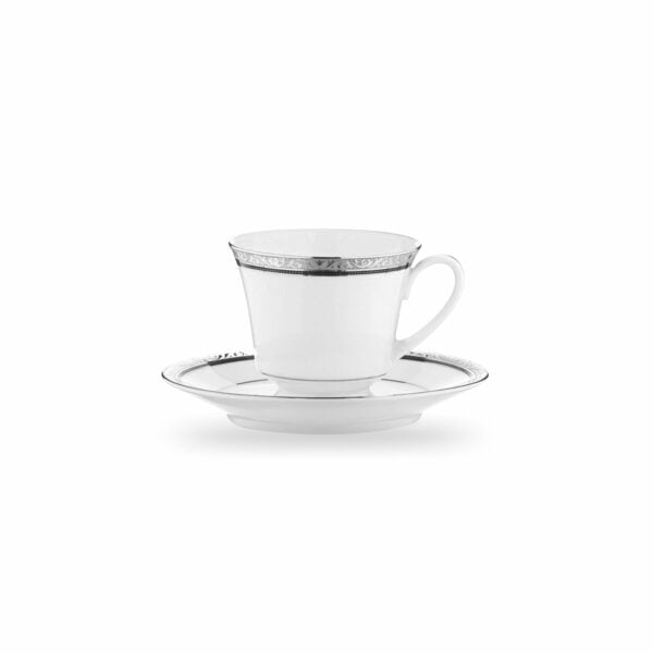 Noritake 33Pcs Dinner Set With Tea Pot For 6 Person-Regent Platinum - Image 10