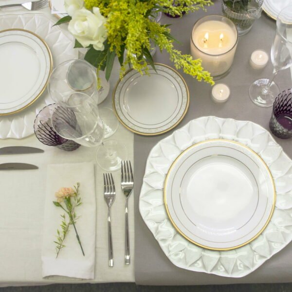 Noritake 20Pcs Dinner Set (Accent Plate) For 4 Person-Hampshire Gold - Image 5
