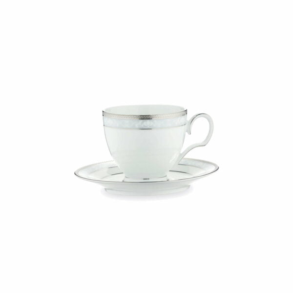 Noritake 20Pcs Dinner Set (Accent Plate) For 4 Person-Hampshire Platinum - Image 5
