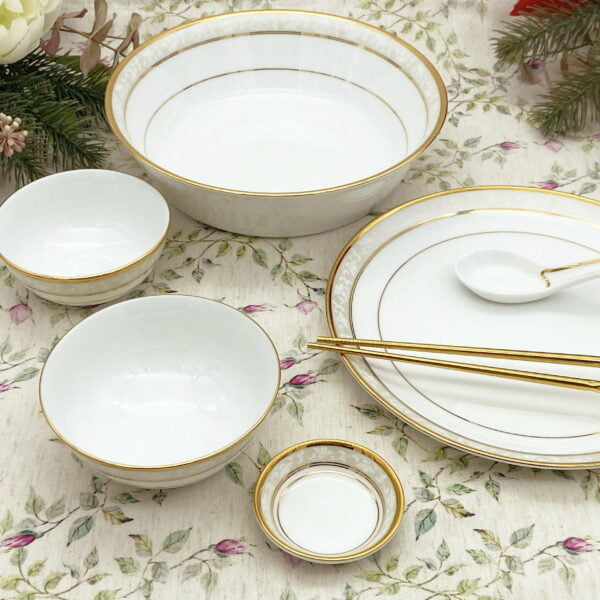 Noritake 29Pcs Asian Dinner Set For 6 Persons - Brunswick Gold - Image 2