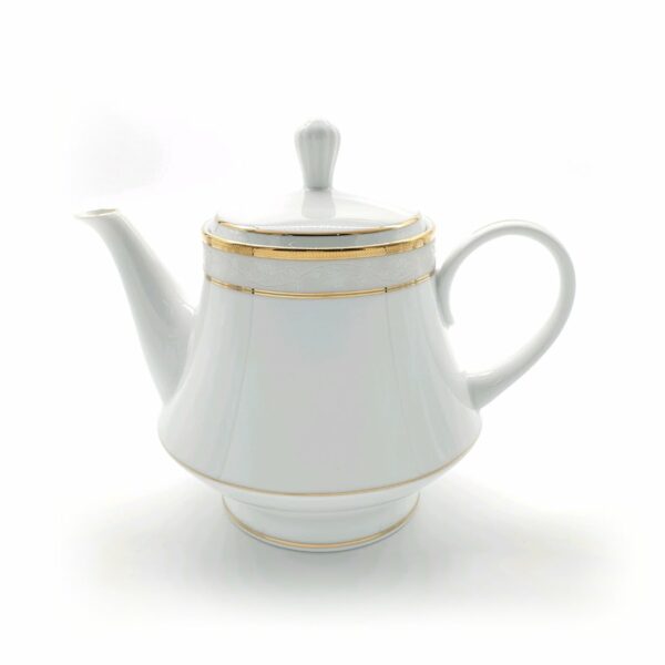 Noritake Teapot W/Lid - Brunswick Gold - Image 3