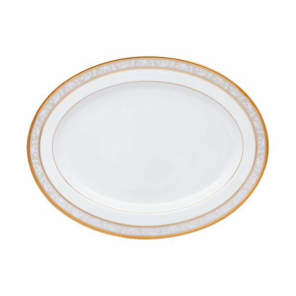 Noritake Oval Platter Sm 12"  - Brunswick Gold