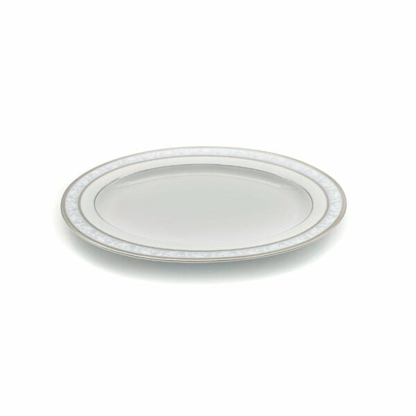 Noritake Oval Platter Sm 12" - Brunswick Platinum - Image 2