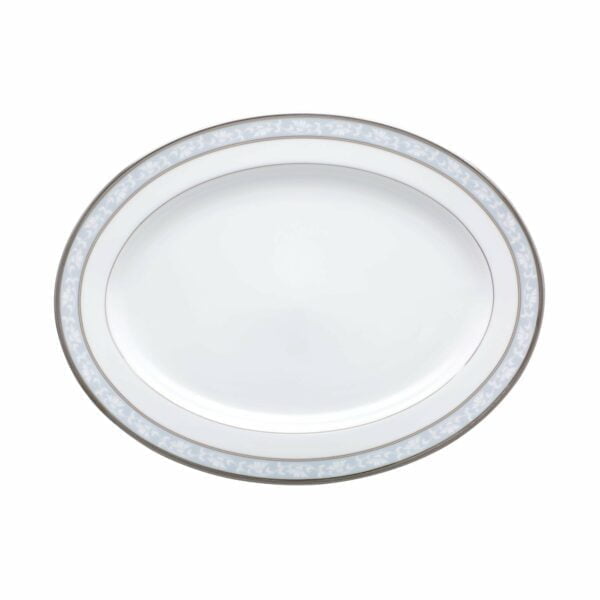 Noritake Oval Platter Sm 12" - Brunswick Platinum