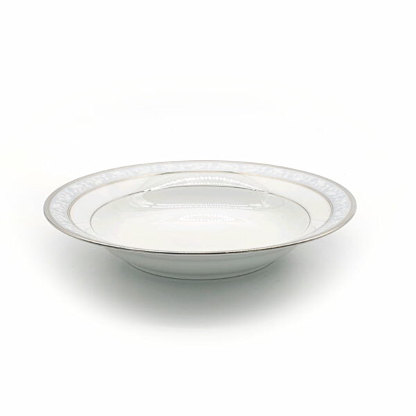 Noritake Soup Plate 22.6Cm -Brunswick Platinum - Image 2