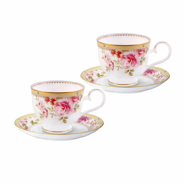 Noritake Cup And Saucer Pair Set - Hertford