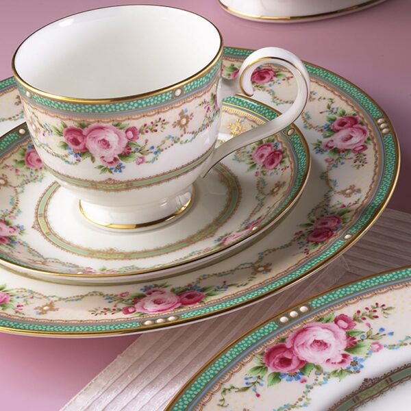 Noritake Cup And Saucer Pair Set - Palace Rose - Image 5