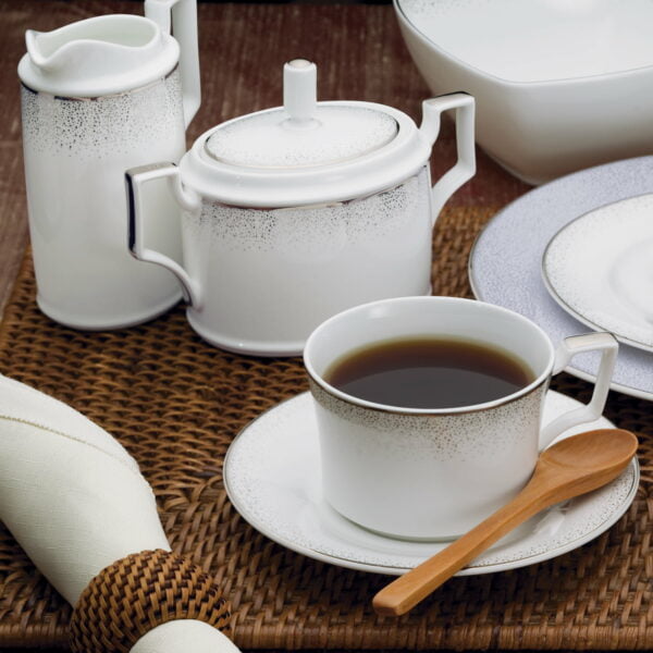 Noritake 96Pcs Dinner &Amp; Tea Set For 12 Persons - Alana Platinum - Image 3