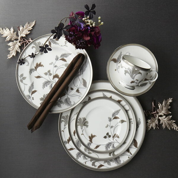 Noritake 23Pcs Tea Set - Islay Platinum - Image 4