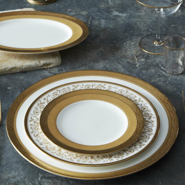 Noritake 96Pcs Dinner &Amp; Tea Set For 12 Persons - Summit Gold - Image 4