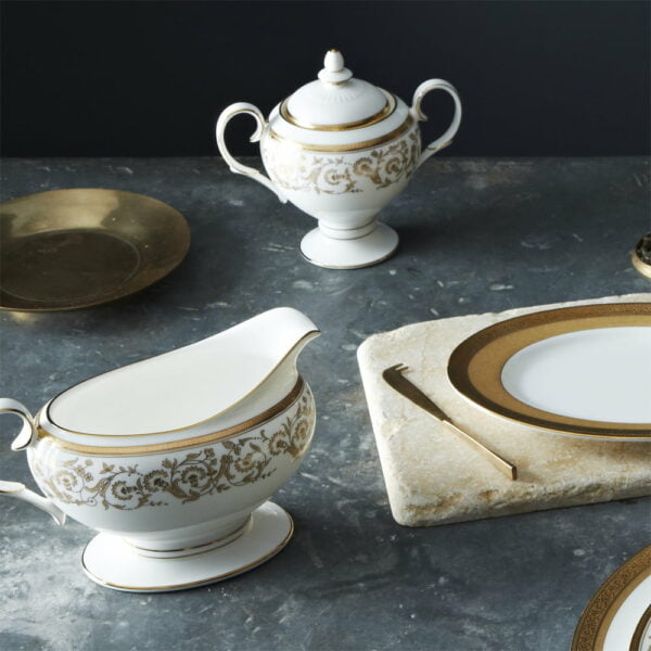Noritake 96Pcs Dinner &Amp; Tea Set For 12 Persons - Summit Gold - Image 3