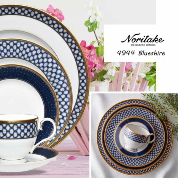 Noritake 47Pcs Dinner & Tea Set For 8 Persons (D47A) - Blueshire - Image 4