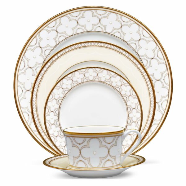 Noritake 47Pcs Dinner & Tea Set For 8 Persons -Trefolio Gold
