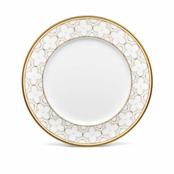 Noritake 20Pcs Dinner Set (Accent Plate) For 4 Person-Trefolio Gold - Image 2