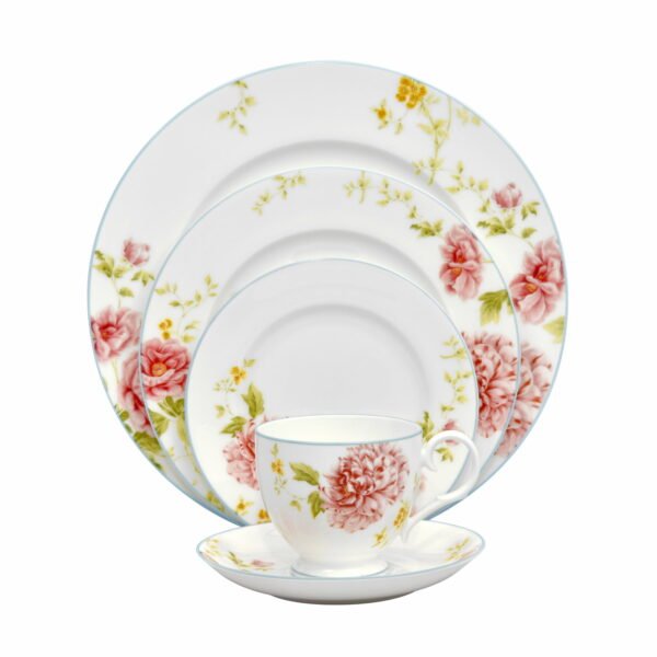 Noritake 47Pcs Dinner & Tea Set For 8 Person- Peony Pageant