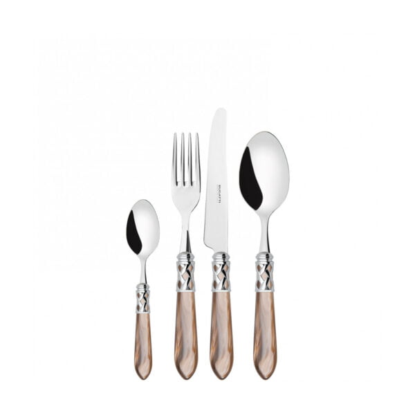 Bugatti 24Pcs Cutlery Set - 18/10 - Gold Onyx Handle