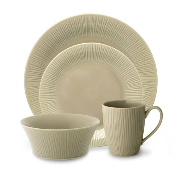 Noritake16Pcs Dinner Set For 4 Person-Conifere Taupe
