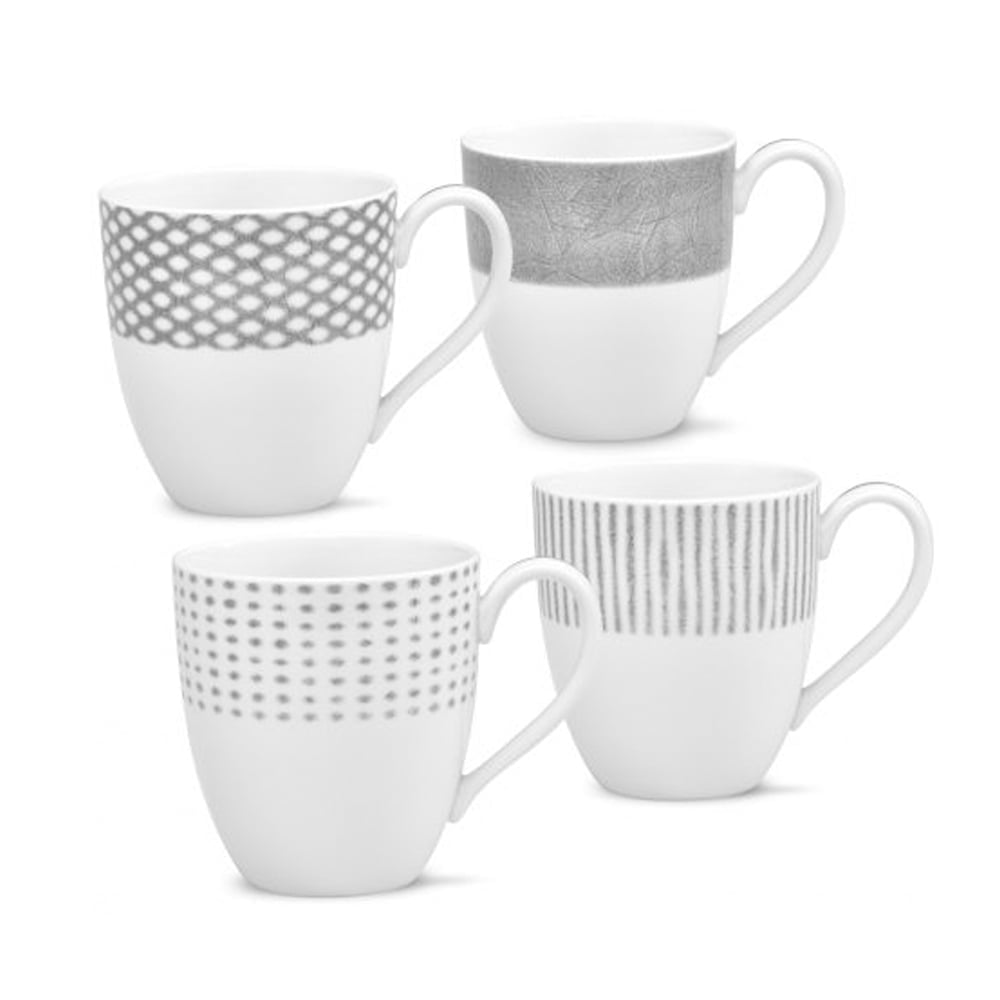 Noritake 4Pcs Mug Set With Gift Box - Hammock Grey