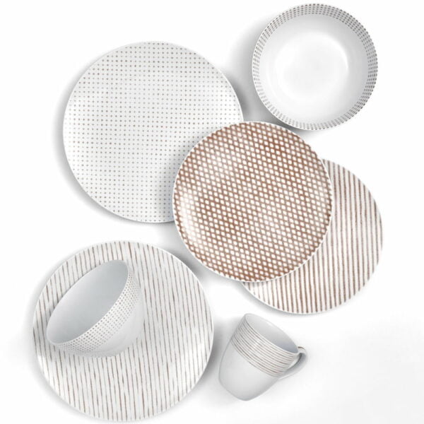 Noritake 12Pcs Dinner Set (Coupe) For 4 Persons - Hammock Khaki - Image 6
