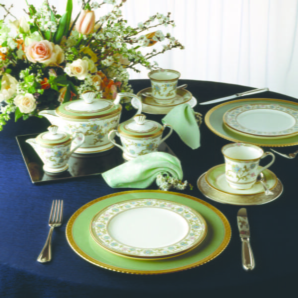 Noritake 7Pcs Couple Breakfast Set With Small Teapot - Yoshino - Image 4