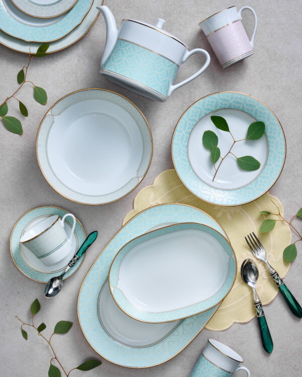 Noritake 50Pcs Dinner Set For 6 Person -Mayfair Mint - Image 9