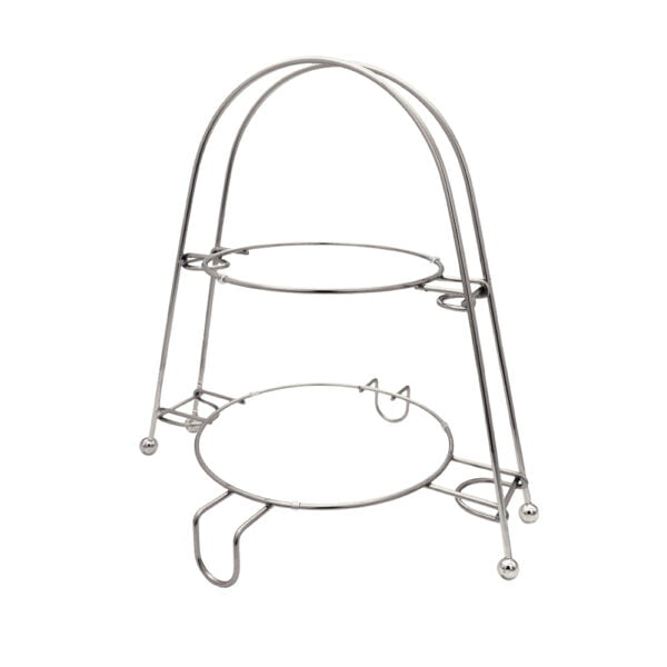 Equinox 2 Tier Cake Stand - Silver Plated