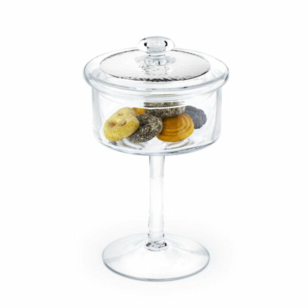 Chinelli Jar For Sweets With Stem - Platinum