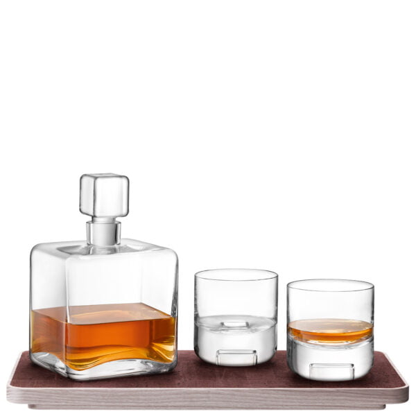 LSA LSA Cask Whisky Connoisseur Set Clear And Ash Cork Tray L 20Cm* - Image 3