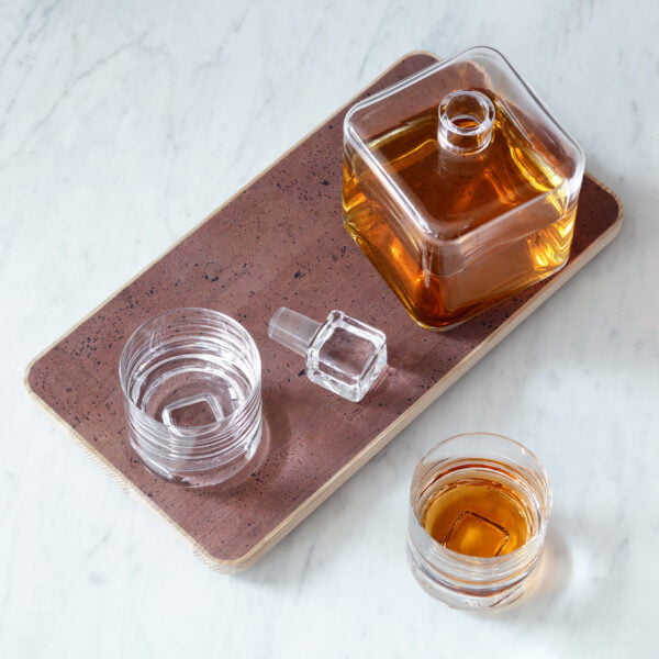 LSA LSA Cask Whisky Connoisseur Set Clear And Ash Cork Tray L 20Cm* - Image 4