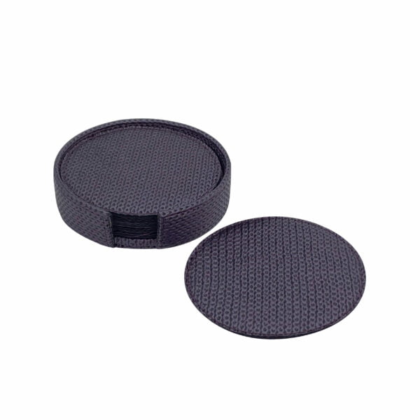 Artemis 6Pcs Round Coaster Set - Chain Purple