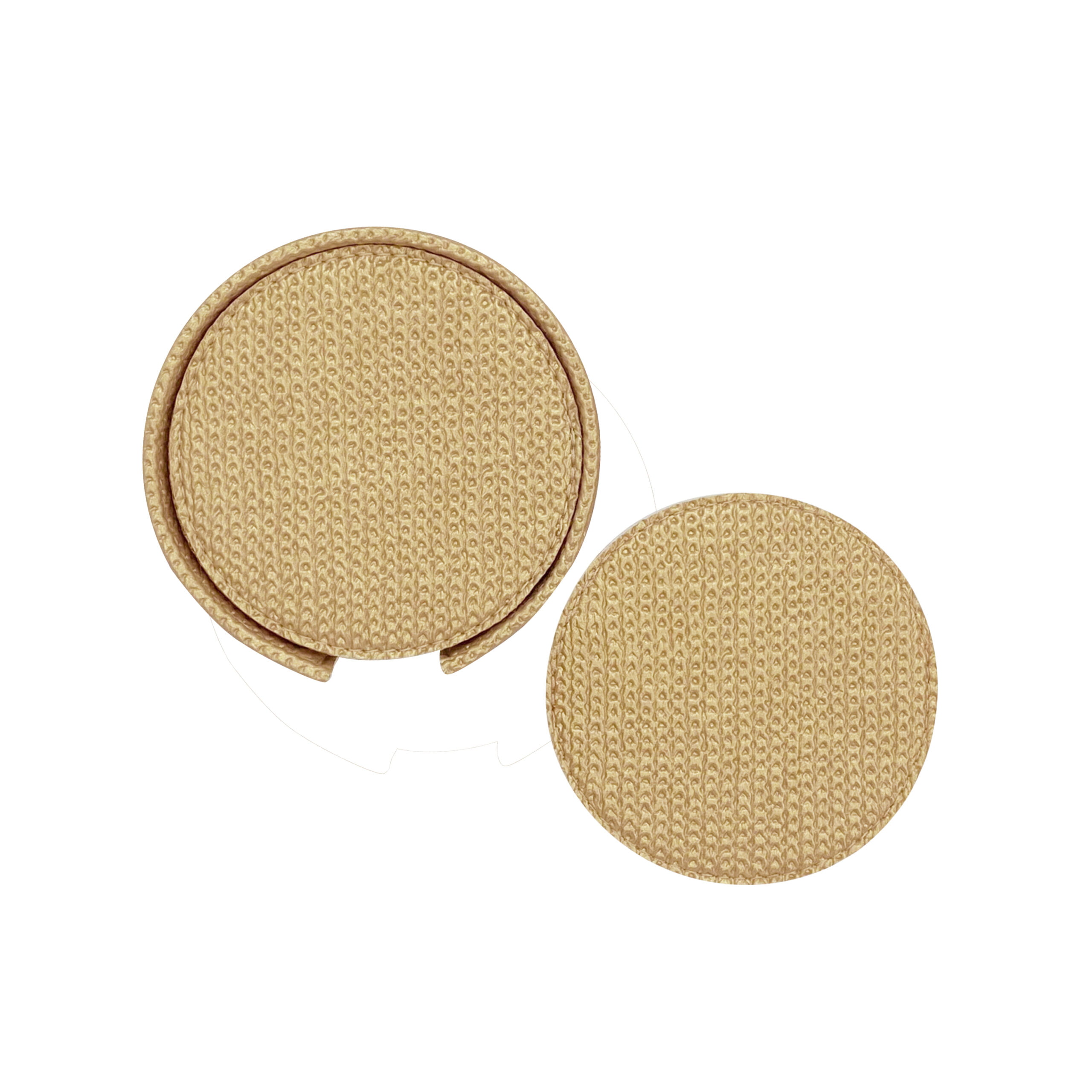 Artemis 6Pcs Round Coaster Set - Chain Gold - Image 2